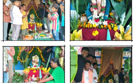 వినాయక చవితి శుభాకాంక్షలు తెలిపిన దీనమ్మ అండ్ రూరల్ డెవలప్మెంట్ సొసైటీ చిల్డ్రన్ హోమ్ చిన్నారులు