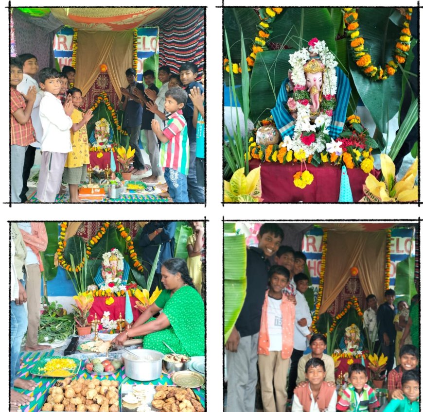 వినాయక చవితి శుభాకాంక్షలు తెలిపిన దీనమ్మ అండ్ రూరల్ డెవలప్మెంట్ సొసైటీ చిల్డ్రన్ హోమ్ చిన్నారులు